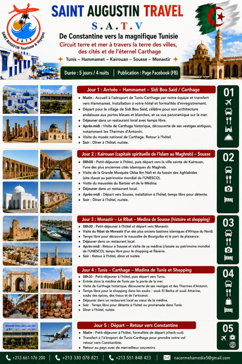 From Constantine to magnificent Tunisia